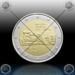 2 EVRO MALTA  2018 (Temples of Mnajdra) UNC